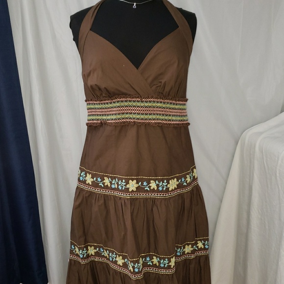 torrid Dresses & Skirts - Torrid 18 Halter dress with full long circle skirt